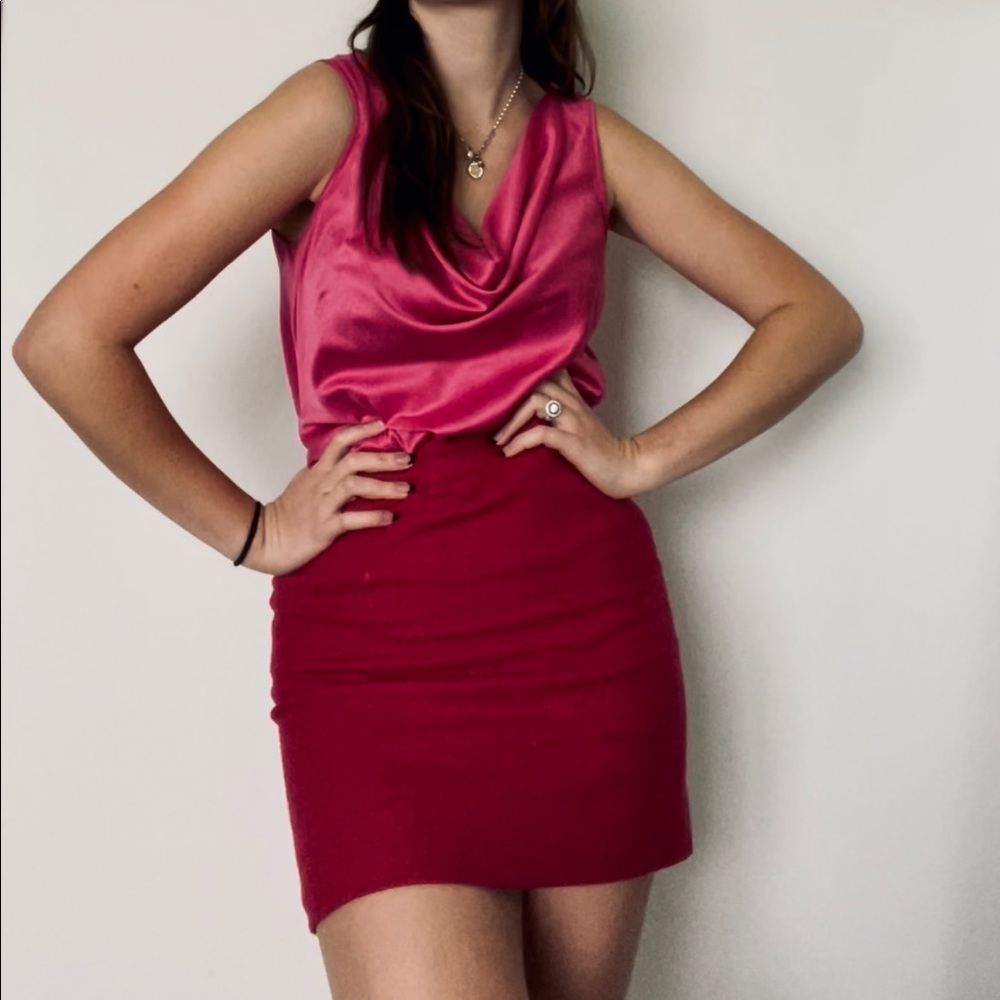 silky cowl neck blouse. light material and easy to layer